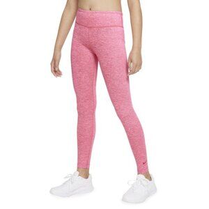 Nike Kids Girls One Luxe Dri-FIT Leggings DD7637-603 Heather Pink Size XS XSmall